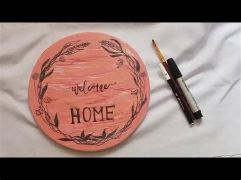 Welcome home crafts, Home Decor ????| Cake Board Crafts, Acrylic ...