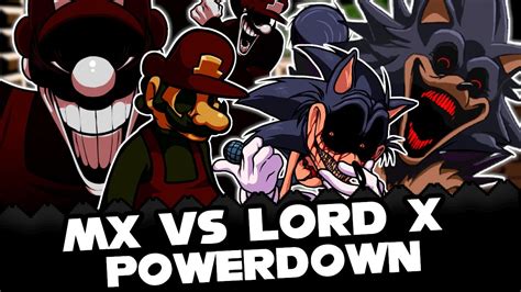 FNF | MX Vs Lord X POWERDOWN - Mario's Madness V2 | Mods/Hard/Gameplay | - YouTube