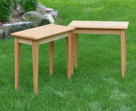 Handmade White Oak Side Tables by Glessboards | CustomMade.com