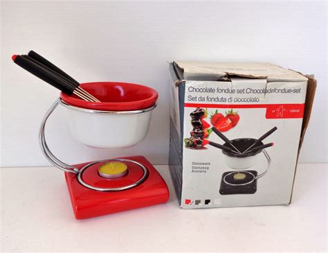 Vintage Chocolate Fondue Set - Etsy