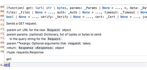 Where does VS Code function signature IntelliSense come from for Python? - Stack Overflow