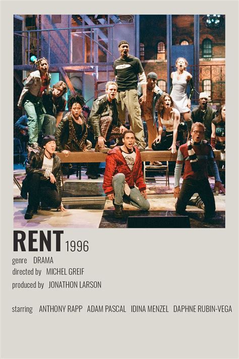 Rent by cari | Musical theatre posters, Broadway posters, Rent musical ...