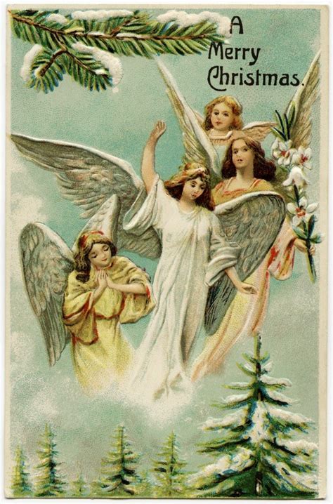 Merry Christmas ~ Free Vintage Postcard | Christmas card images, Merry ...