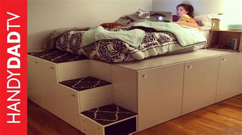 How to build a platform storage bed - Builders Villa