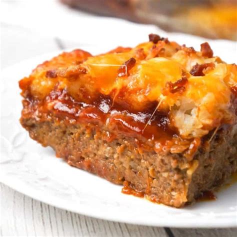 Cheesy Tater Tot Meatloaf Casserole - THIS IS NOT DIET FOOD