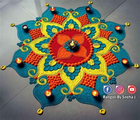 Rangoli Design Rangoli Designs Simple Diwali, Indian Rangoli Designs, Simple Rangoli Border ...