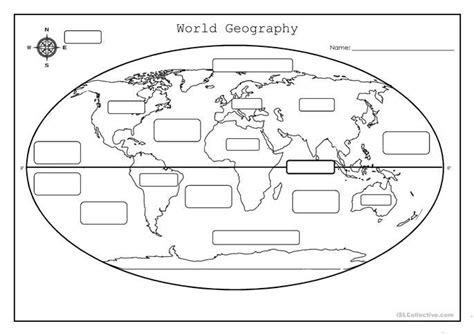 Globe Worksheet For Kindergarten