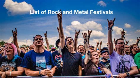 List of heavy metal and rock festivals around the world