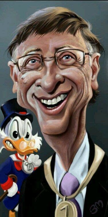 Bill Gates, Co-Founder of Microsoft Software Co. Caricature Examples, Caricature From Photo ...