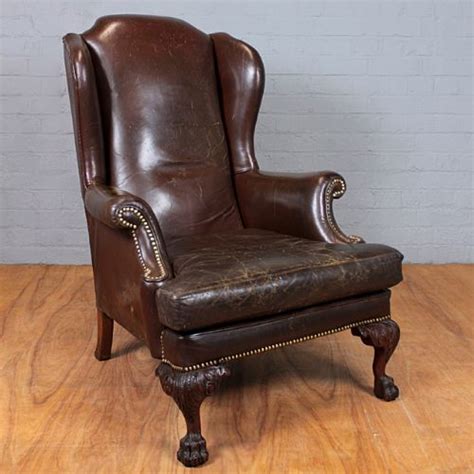 Vintage Leather Armchair. | 240406 | Sellingantiques.co.uk