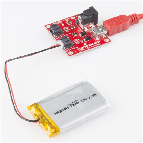 LiPo USB Charger Hookup Guide - SparkFun Learn