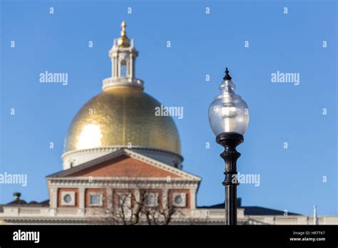 Massachusetts State House Dome Stock Photo - Alamy