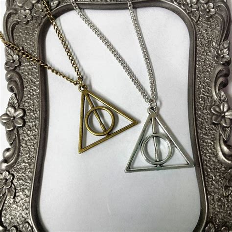 Deathly Hallows necklace Harry Potter necklace Harry Potter