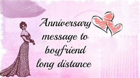 Anniversary Message to Boyfriend Long Distance