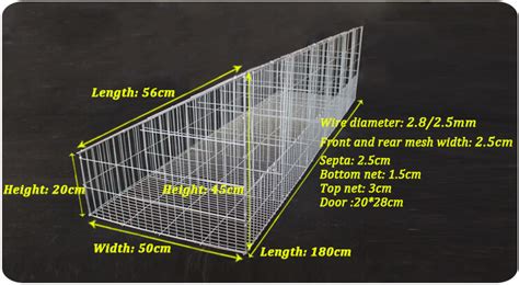 rabbit cage size - Hightop® Poultry Equipment