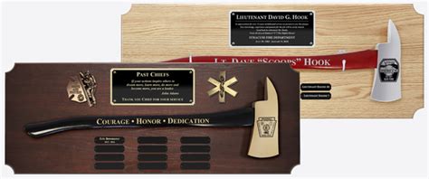 Large Perpetual Firefighter Axe Plaques - Engraving, Awards & Gifts