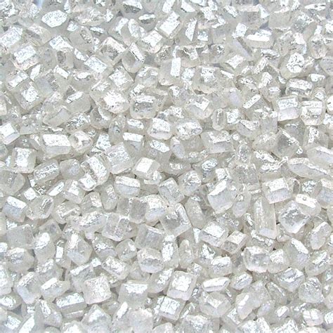 Pearlised White Sparkling Sugar Crystals - QSIngredients.co.uk