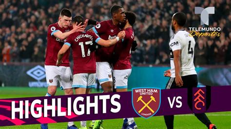 West Ham vs. Fulham: 3-1 Goals & Highlights | Premier League ...