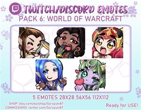 WOW Twitch Emoticons / Streamer Emotes / Dragonflight - Etsy