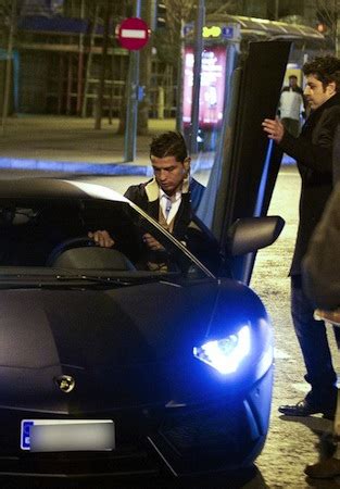 Cristiano Ronaldo Drives His Lamborghini Aventador | Celebrity Cars Blog