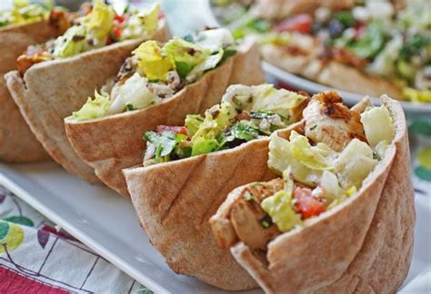 Rachael Ray's Greek Grilled Chicken & Vegetable Salad with Pita Bread ...