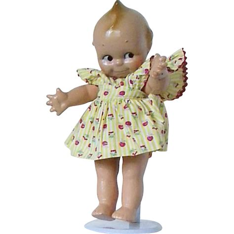 All Composition Kewpie doll is fully jointed from pamelasplaythings on Ruby Lane