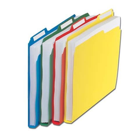 FLD0011 Top Tab Poly File Folders - 24/Pack | AMC Plastics