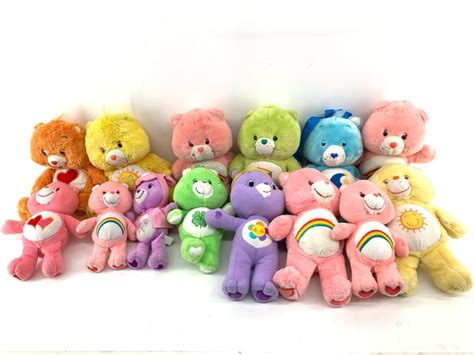 Lot - Lot of 14 Assorted Care Bear Plush Animals