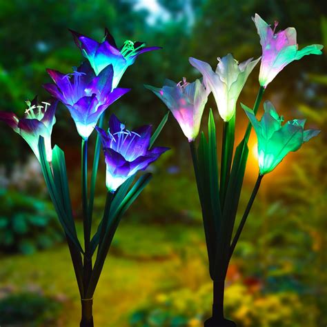 LED Light up garden flowers - Solar Powered garden flower Lights | Eternity LED Glow