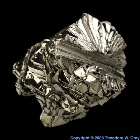 Crystal bar, a sample of the element Titanium in the Periodic Table