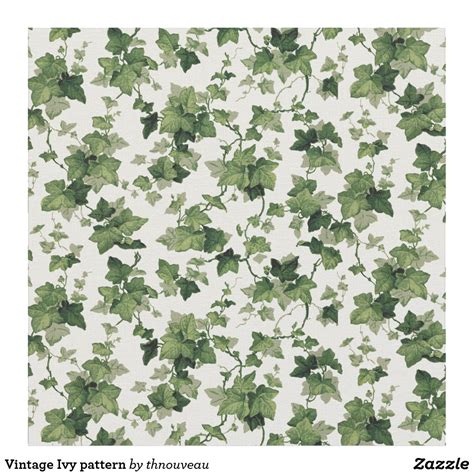 Vintage Ivy pattern Fabric | Vintage fabric prints, Printing on fabric ...