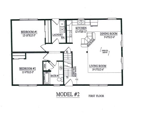 2 Bed 2 Bath Mobile Home Floor Plans - floorplans.click