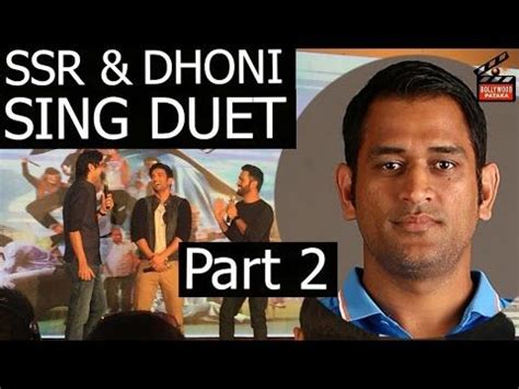 MS Dhoni SSR Sing song play music game at MS Dhoni Movie Interview Pa... Song Play, Songs To ...