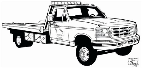 Tow Truck Coloring Page | Camion con remolque, Páginas para colorear, Avisos clasificados gratis
