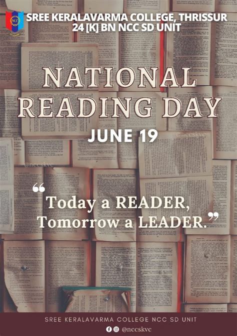 NATIONAL READING DAY – India NCC