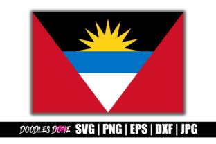 Antigua and Barbuda Flag SVG Graphic by Doodlesdone · Creative Fabrica