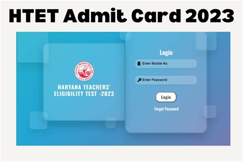 HTET Admit Card 2023: HTET का एडमिट कार्ड हुआ जारी, जाने कैसे कर ...