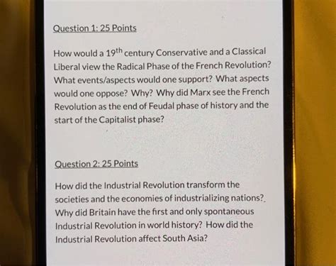 How would a 19th century Conservative and a | Chegg.com