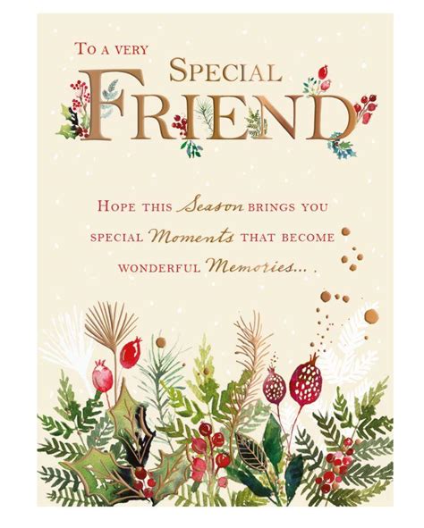 Christmas Card Friend - Special Friend Festive Ornaments - Highworth ...