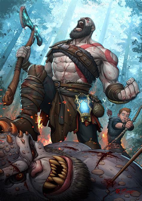 Deviantart Kratos God Of War