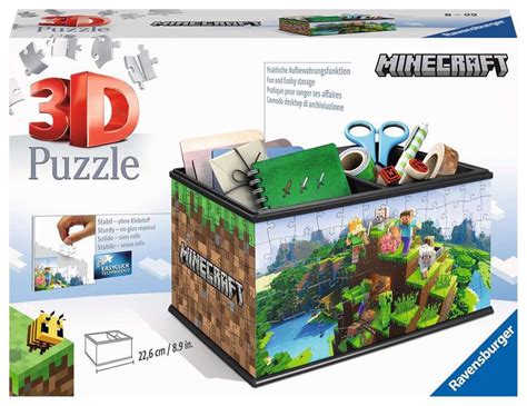 Puzzle 3D Puzzle Organizer Minecraft Storage Box - 216 pieces | Puzzle-USA.com