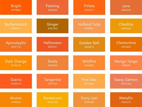 Orange Color Palette Challenge, Pantone Color Chart, Orange, 48% OFF