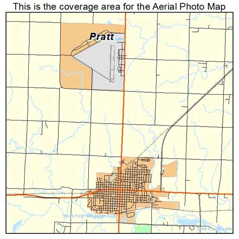 Aerial Photography Map of Pratt, KS Kansas