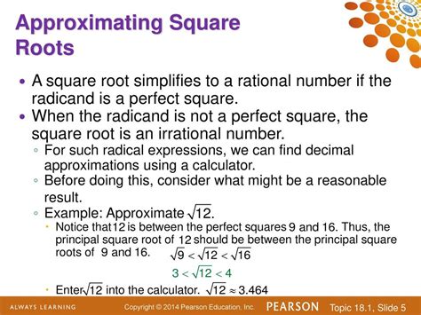 TOPIC 18.1 Radical Expressions - ppt download