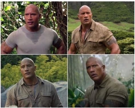 The Rock looks the same in many of his movies because most of the movie ...