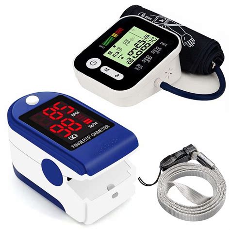 Blood Pressure Pulse Oximeter, Upper Arm Blood Pressure Cuff Monitor ...