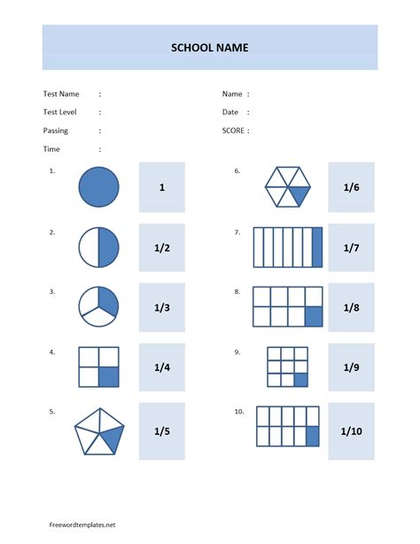 Math Quiz Sheet