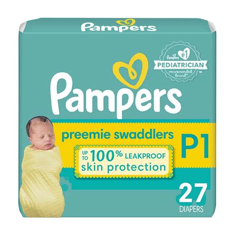 Pampers Swaddlers Preemie Diapers Size P-1 - Shop Diapers & Potty at H-E-B