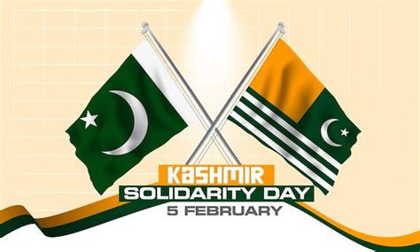 Premium Vector | Pakistan and kashmir flag of 5 february