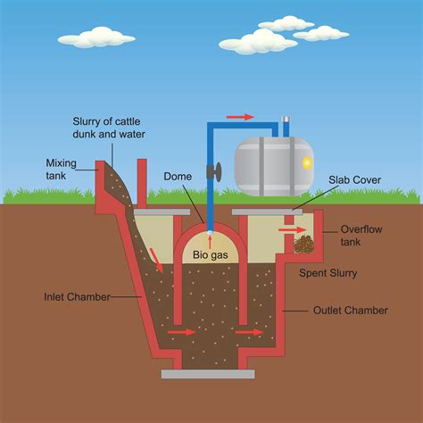 Biogas Reactor Working Principle With Underground Structure Outline | The Best Porn Website